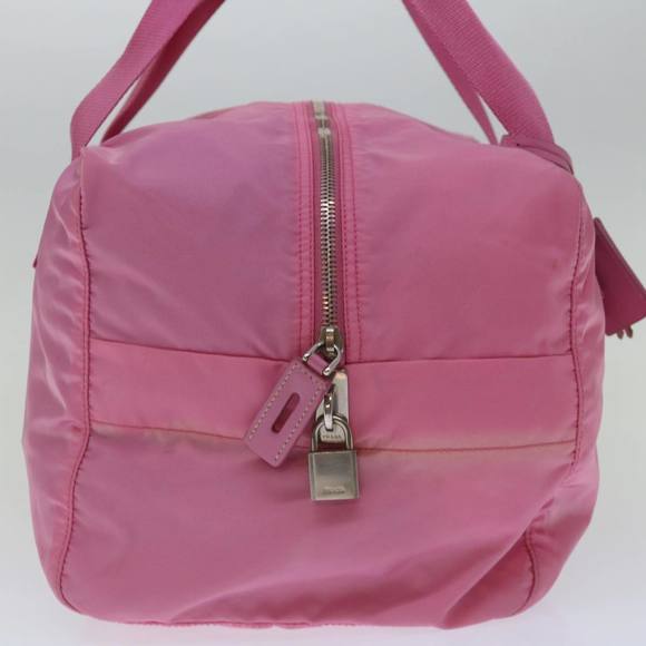 PRADA Boston Bag Nylon Pink Auth ac2870 - Picture 4 of 16